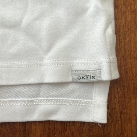 Orvis White Split Neck Blouse Size XXL - Picture 10 of 14